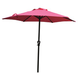 7' Crank Market Umbrella - Pink
