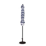 9' Tilt & Crank Market Umbrella - Navy & White Stripe