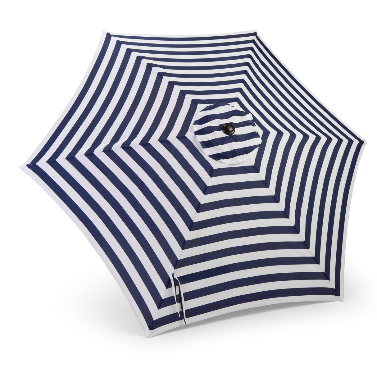 9' Tilt & Crank Market Umbrella - Navy & White Stripe