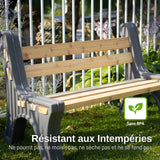 Custom Length Lightweight Indoor or Outdoor Bench Ends - Graphite, 2 Pack