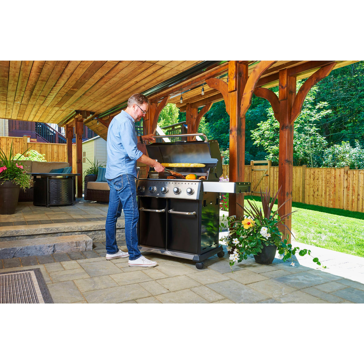 Baron 520 Pro Propane BBQ - 5 Burner