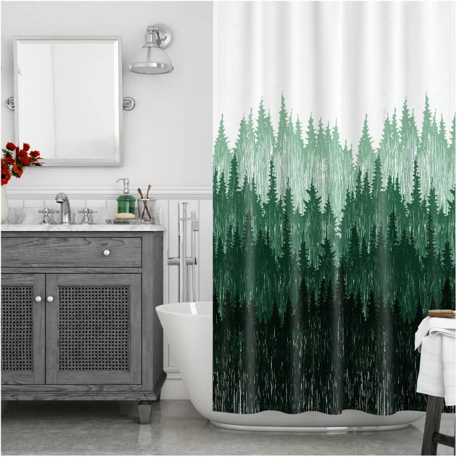 Polyester Shower Curtain - Northern Serenity, 70" x 72"