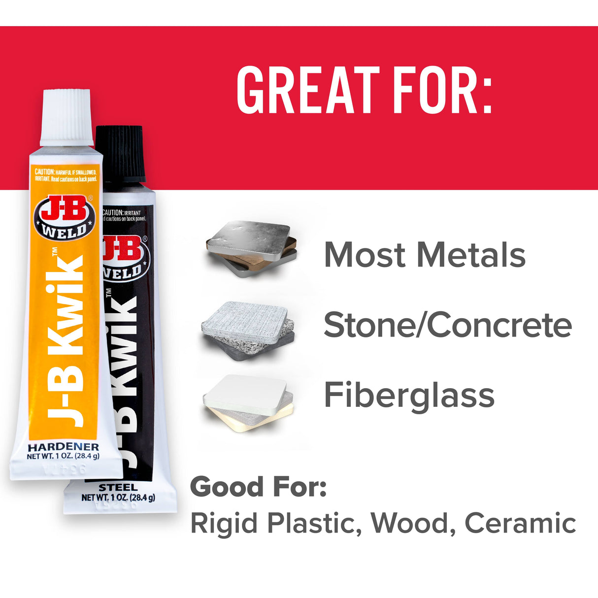 KwikWeld Quick Setting Steel Reinforced Epoxy Compound - 2x 28 g