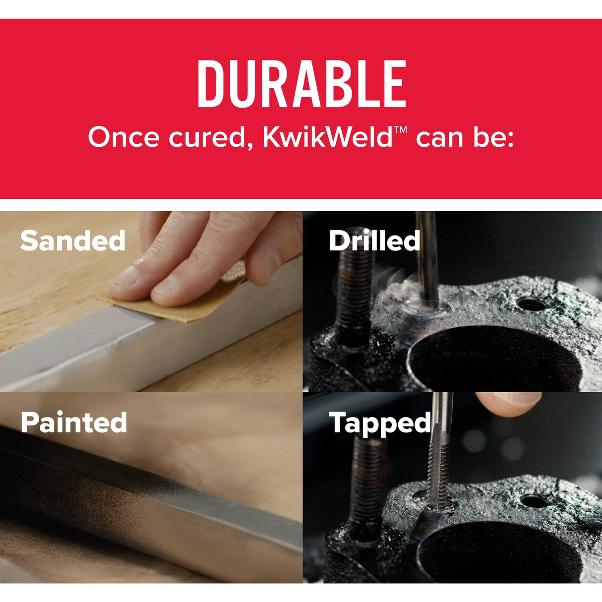 KwikWeld Quick Setting Steel Reinforced Epoxy Compound - 2x 28 g