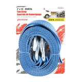 8500 lb Tow Strap - with Hooks, 2" x 15'