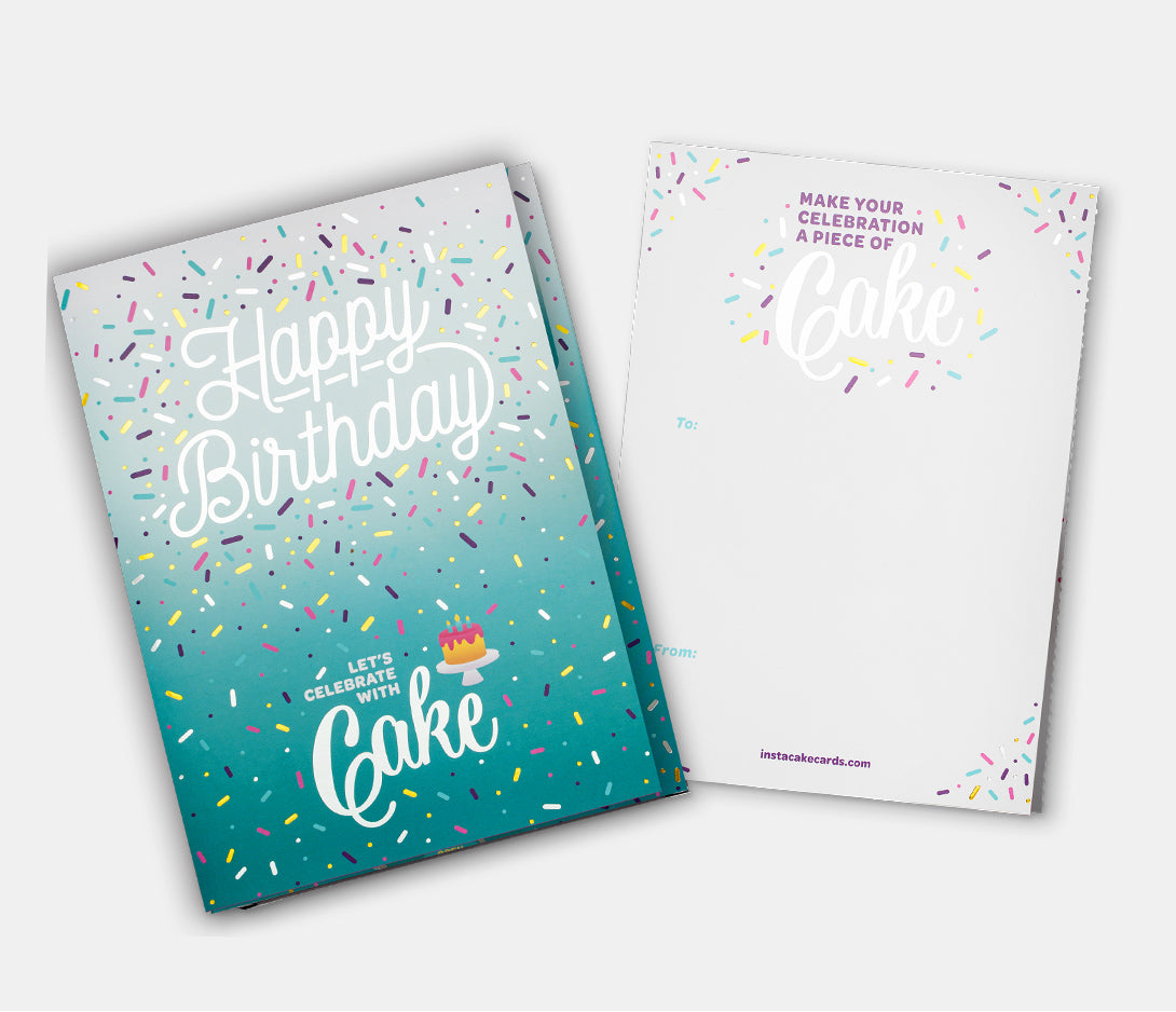 Happy Birthday Cake Card - Vanilla Flavour
