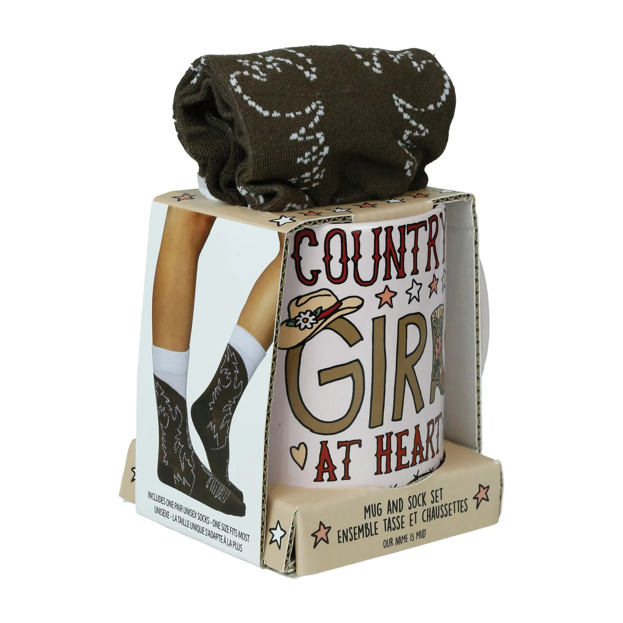 Country Girl Mug & Sock set