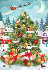 Christmas Tree Puzzle W/ Tin