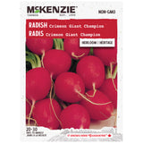 Crimson Giant Champion Radish Seeds