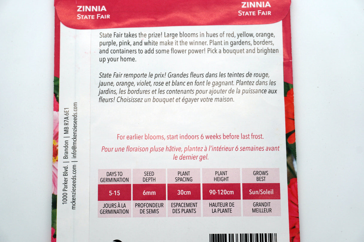 Zinnia State Fair Seeds