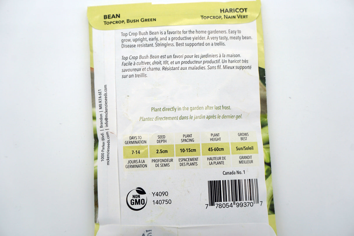 Topcrop Bush Green Bean Seeds