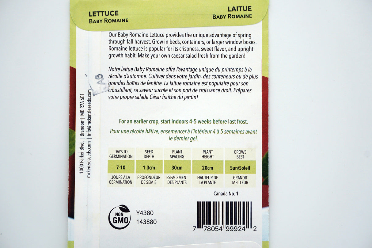 Baby Romaine Lettuce Seeds