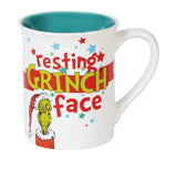 Resting Grinch Face Mug