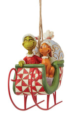 Grinch Sleigh Ornament