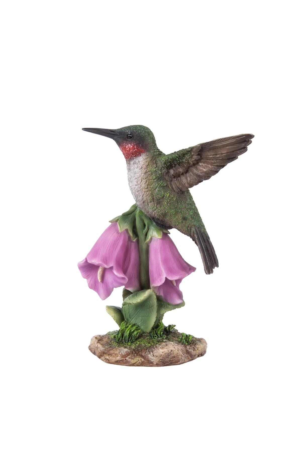 Hummingbird On Foxglove Statue