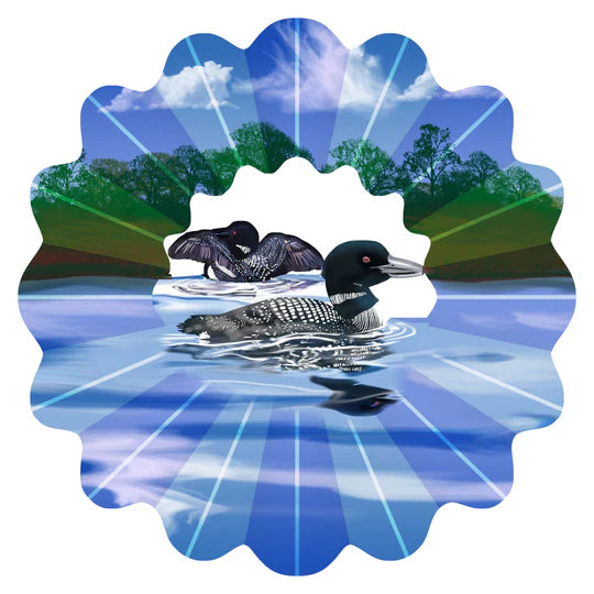 Large Loon Wind Spinner