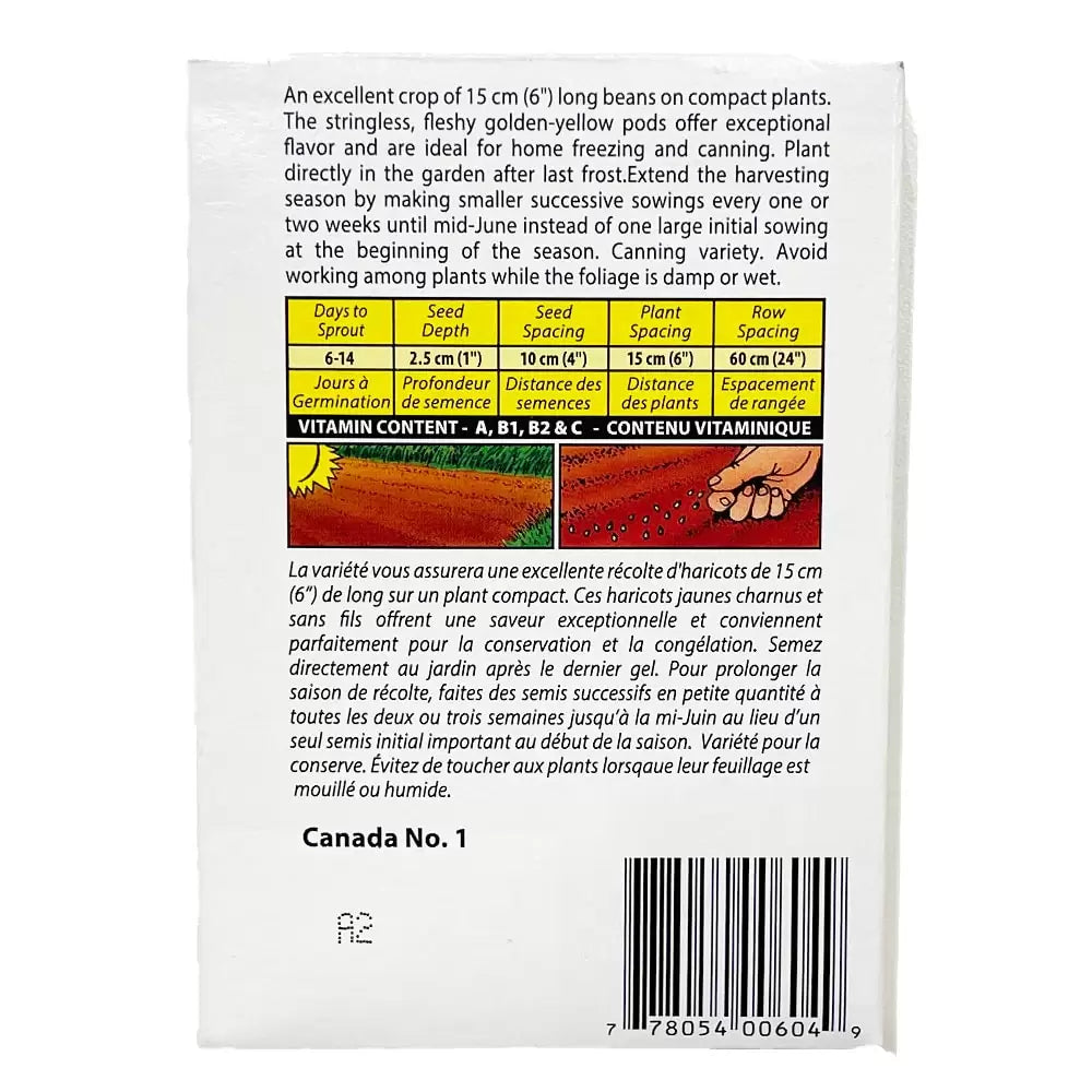 Pencil Pod Black Wax Bean Seeds