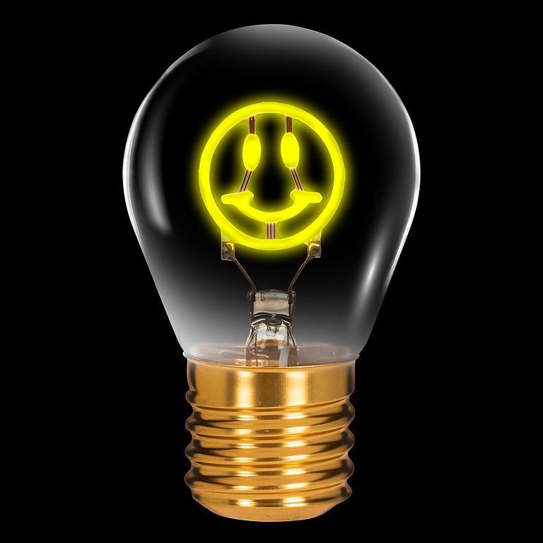 Neon Smiley Face LED Lamp