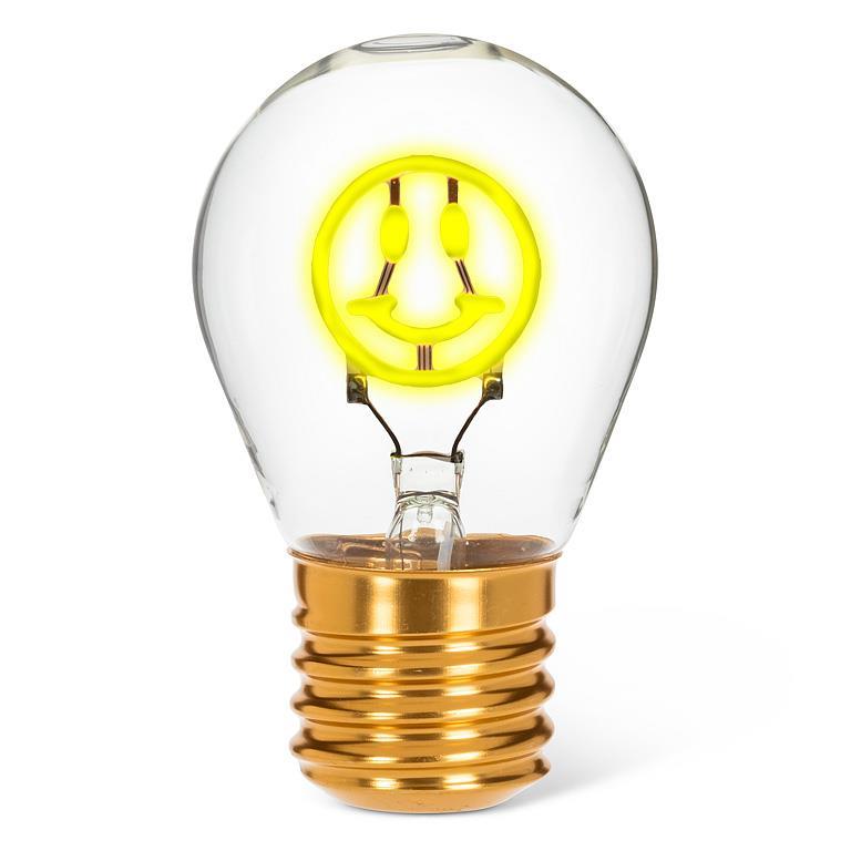 Neon Smiley Face LED Lamp