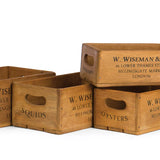 Rectangle Wooden Crates - Set of 5