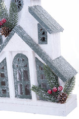 White/Green LED Church