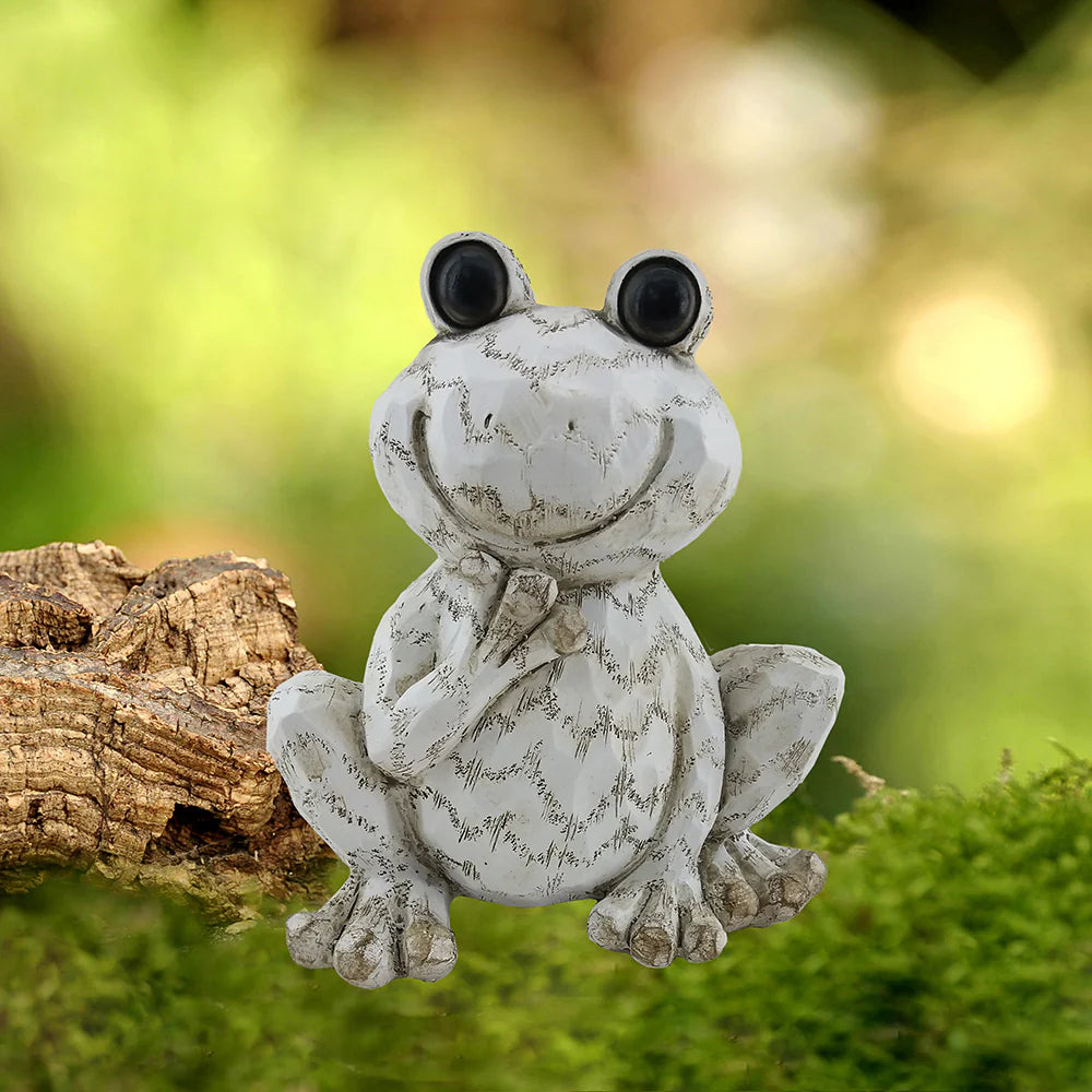 Wooden Frog Decor