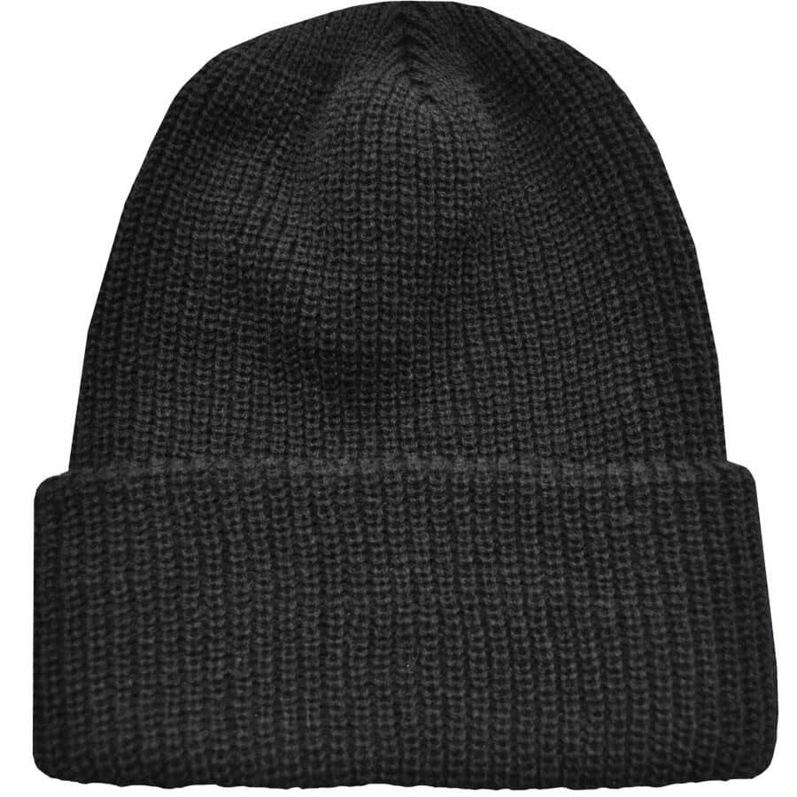 Acrylic Shaker Knit Toque - One Size, Black