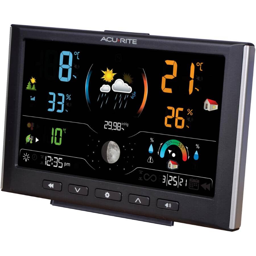 Indoor/Outdoor Wireless Digital Forecaster Thermometer with Comfort Metre