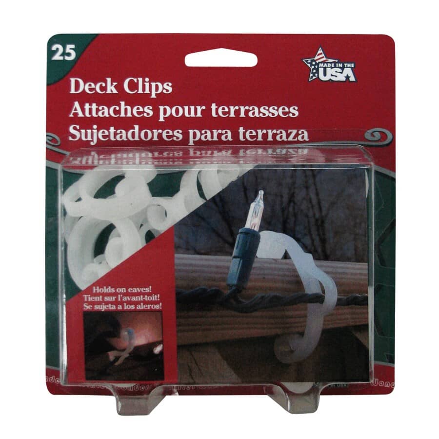 Deck Light Clips - 25 Pack
