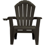 Deluxe Adirondack Chair with Cup Holder - Black