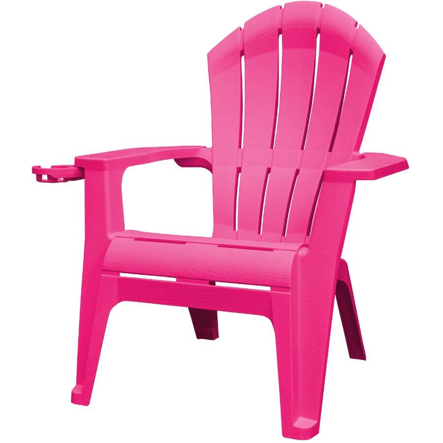 Deluxe Adirondack Chair with Cup Holder - Pink