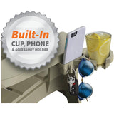 Deluxe Adirondack Chair with Cup Holder - Teal