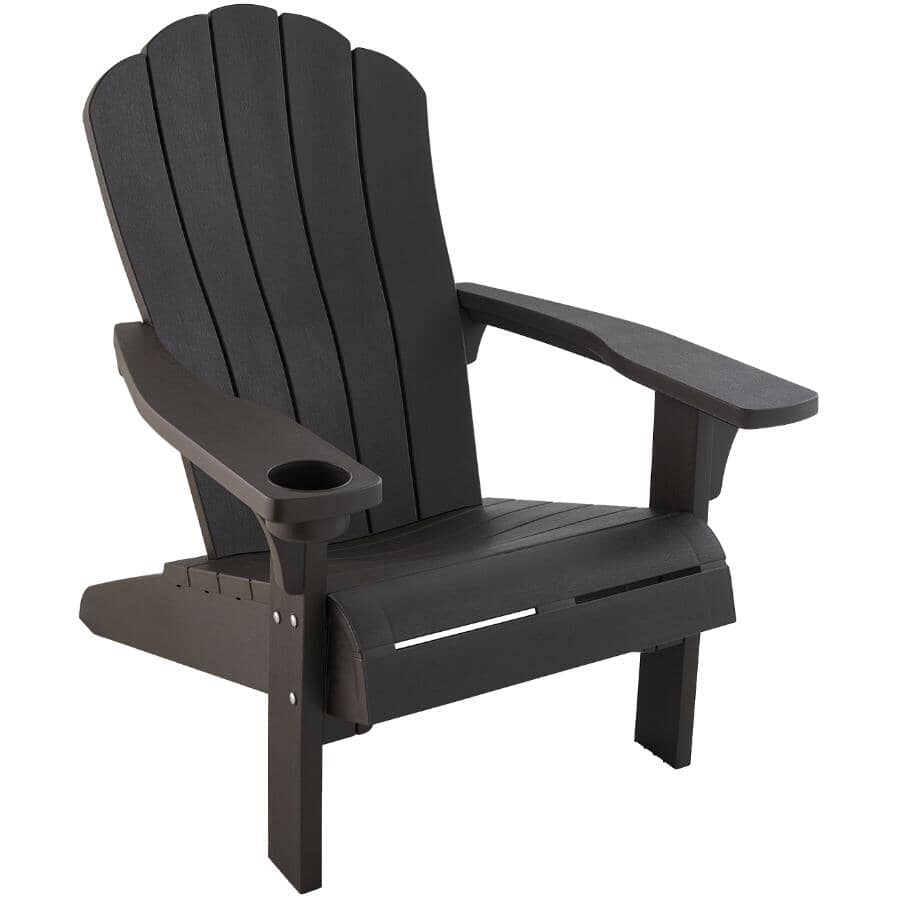Plastic Adirondack Chair - Brown