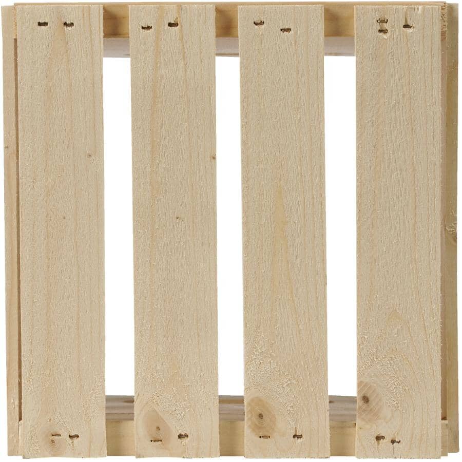 9.5" x 9.5" x 9.5" Pine Crate