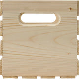 9.5" x 9.5" x 9.5" Pine Crate