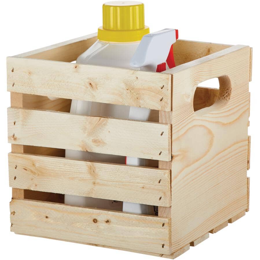 9.5" x 9.5" x 9.5" Pine Crate