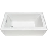 60" x 30" Ralph Acrylic Skirted Tub - with Left Hand Drain, White