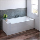 60" x 30" Ralph Acrylic Skirted Tub - with Left Hand Drain, White