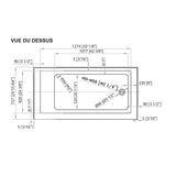 60" x 30" Ralph Acrylic Skirted Tub - with Left Hand Drain, White