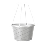 10" White Hanging Basket Planter