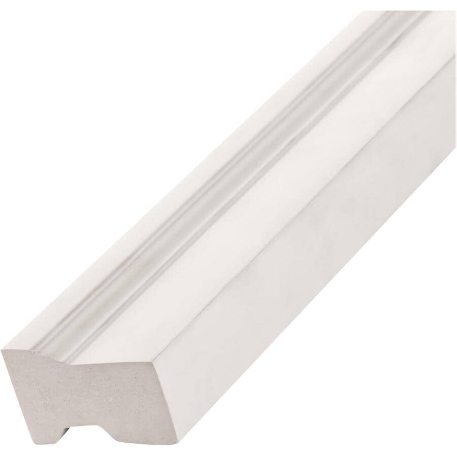 1-1/4" x 2" x 8' White PVC Brick Moulding