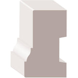 1-1/4" x 2" x 8' White PVC Brick Moulding