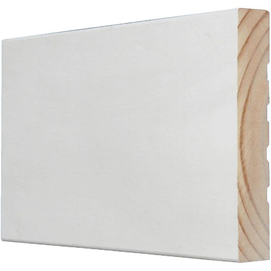 11/16" x 4-5/8" x 7' Finger Jointed Bevel Jamb Primed Pine Jamb Moulding