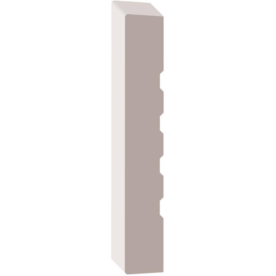 11/16" x 4-5/8" x 7' Finger Jointed Bevel Jamb Primed Pine Jamb Moulding