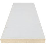 1/2" x 3-7/8" x 8' "M" Collection Medium Density Fibreboard Primed Eased One Edge Baseboard Moulding