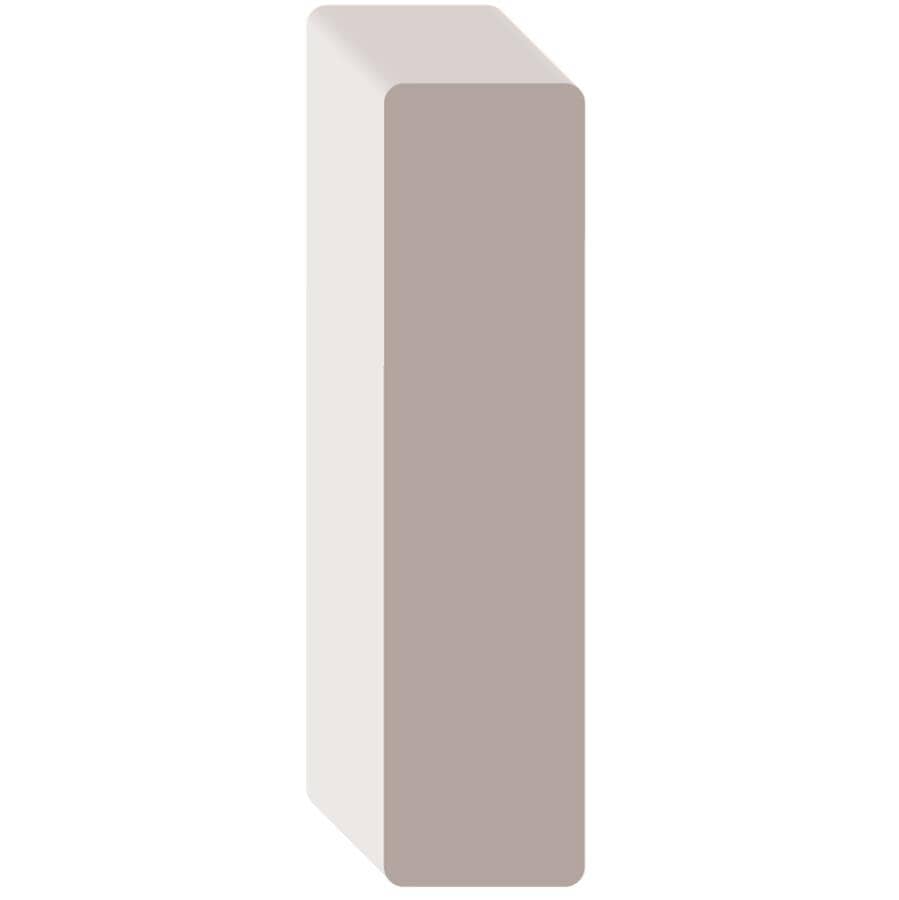 3/4" x 2-1/2" Medium Density Fibreboard Primed Surfaced Four Sides Eased Two Edges Moulding, by Linear Foot