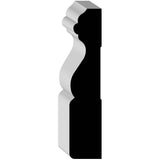 3/4" x 3-1/2" x 8' Medium Density Fibreboard Primed Colonial Casing Moulding