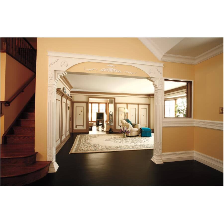 3/4" x 3-1/2" x 8' Medium Density Fibreboard Primed Colonial Casing Moulding