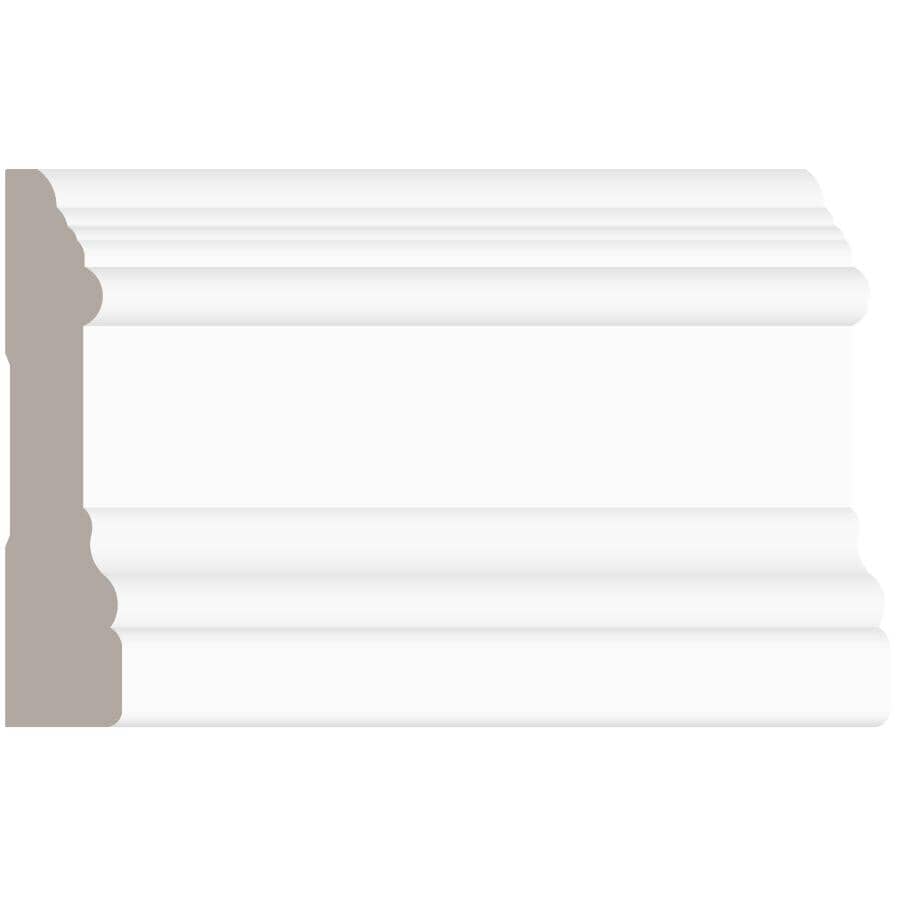 3/4" x 3-1/2" x 8' Medium Density Fibreboard Primed Ultra Light Colonial Casing Moulding
