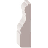 3/4" x 3" x 8' Medium Density Fibreboard Primed Ultra Light Colonial Casing Moulding